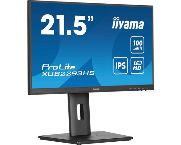 iiyama ProLite Monitor IPS de 21,5" sin bordes de 3 lados, negro