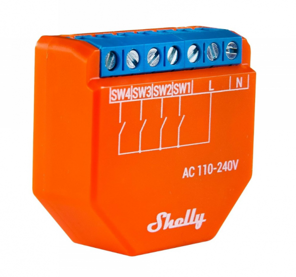 Shelly Plus i4 Relé Wi-Fi - BT