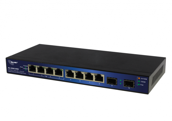 ALLNET ALL-SG8210PM Switch Gigabit 4xPoE / 4xLAN / 2xSFP