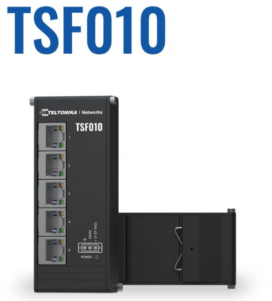 Teltonika TSF010 Switch Industrial 5x 10/100