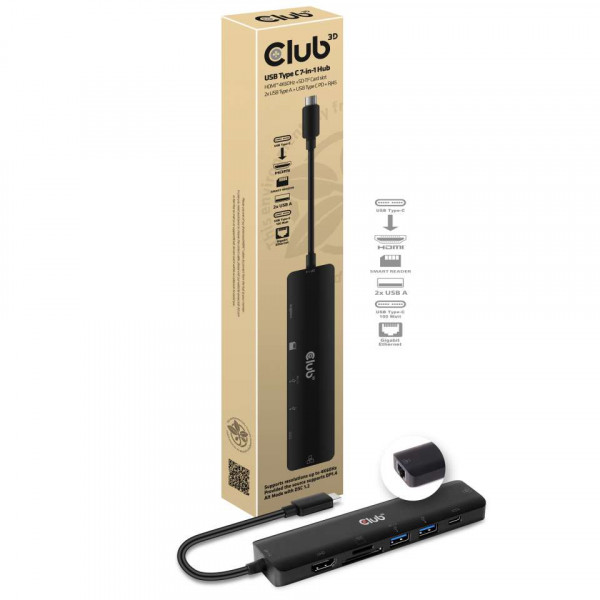 Club 3D Hub USB-C 3.2 Gen1 7en1