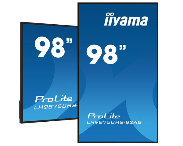 iiyama ProLite Pantalla profesional 98" 4K UHD, negro