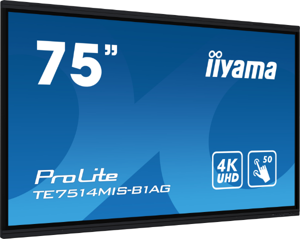 iiyama ProLite Pantalla interactiva de 75" Google EDLA, negro