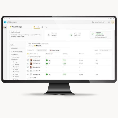 AXIS Camera Station Cloud Storage